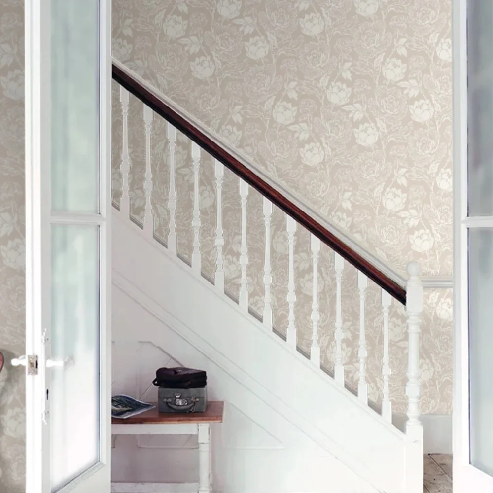Farrow & Ball Handprinted Wallpaper | Peony | Taupe | 2302